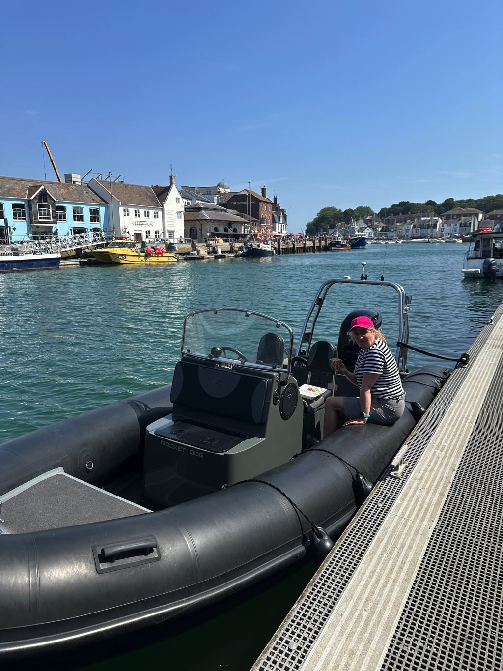 Lunch in Weymouth on a RYA Powerboat Course